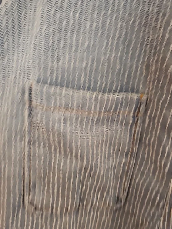 387 POL Denim Ruffled Hem Overalls with Patchwork Trim - Picture 7 of 12